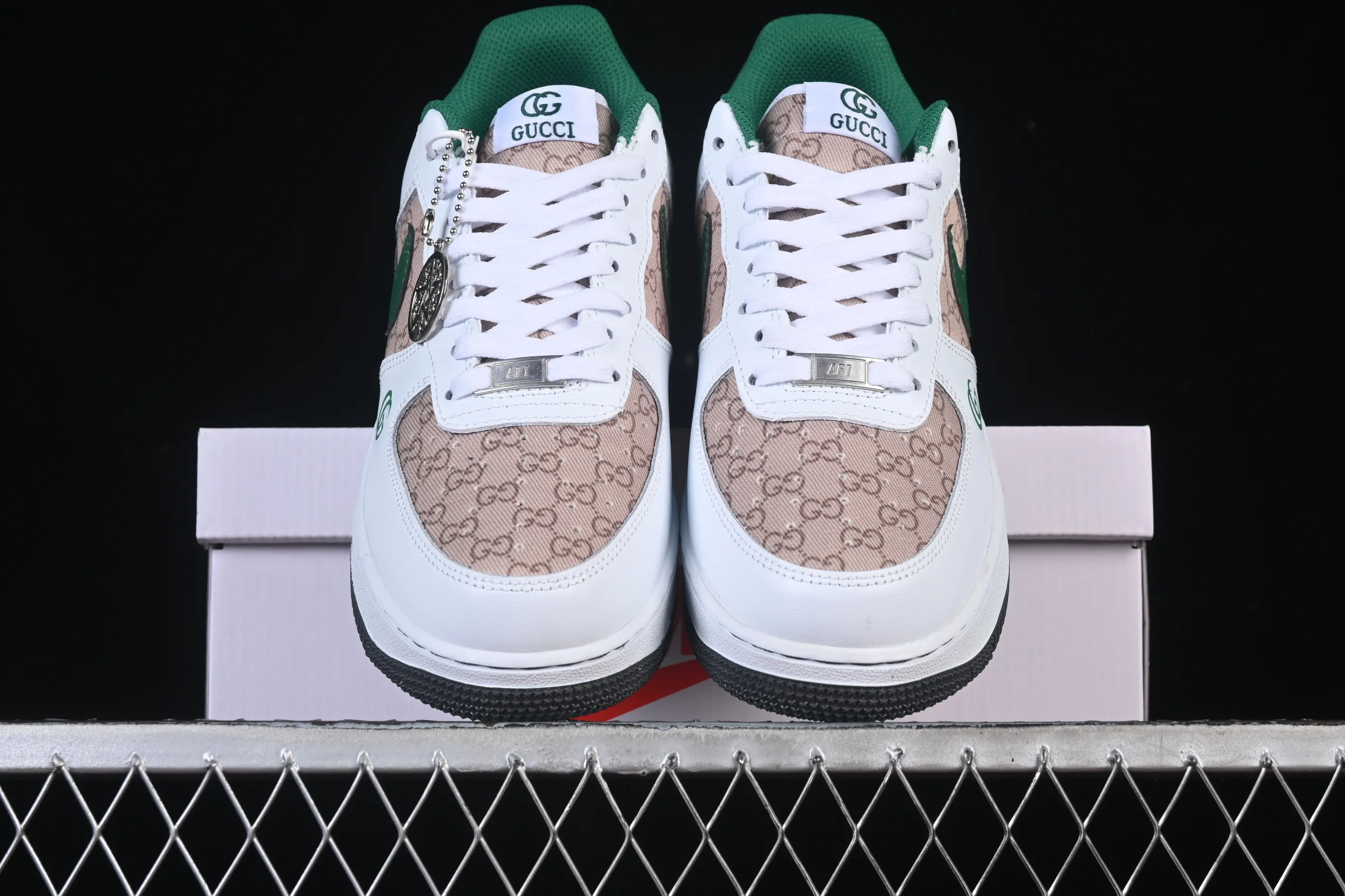 All categories Nk Air Force 1 Air Force series Nk Air Force 1 Low Air Force low-top Nike Air Force 1'07 Low Gucci joint pattern grass green Air Force 1 low-top casual sneakers AH8462-004